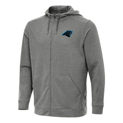 Carolina Panthers Antigua Effortless Full-Zip Hoodie - Heather Black online