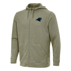 Carolina Panthers Antigua Effortless Full-Zip Hoodie - Olive outlet