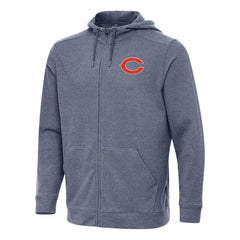 Chicago Bears Antigua Effortless Full-Zip Hoodie - Heather Navy cheap
