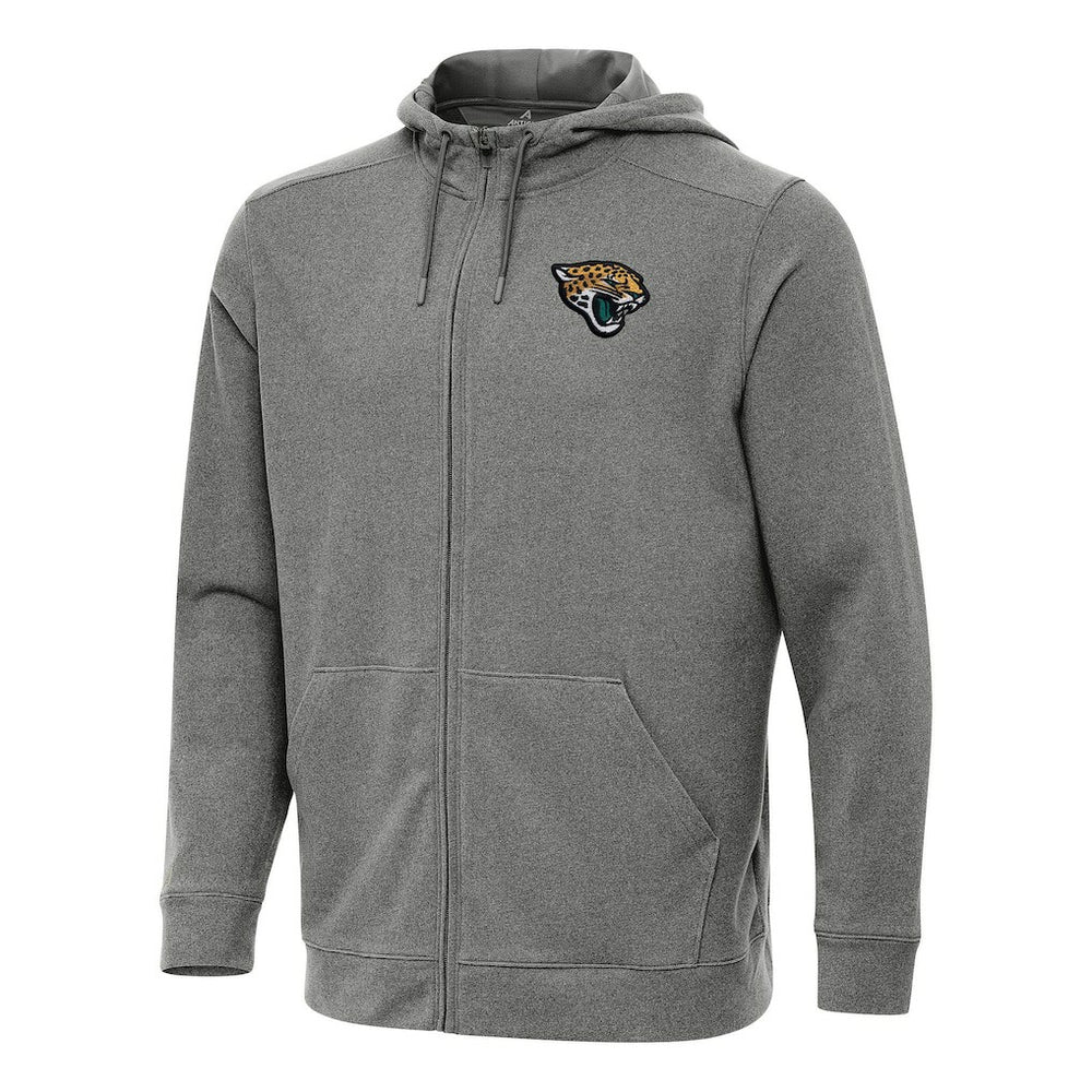 Jacksonville Jaguars Antigua Effortless Full-Zip Hoodie - Heather Black online