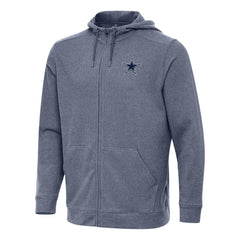 Dallas Cowboys Antigua Effortless Full-Zip Hoodie - Heather Navy discount