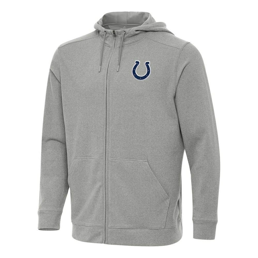 Indianapolis Colts Antigua Effortless Full-Zip Hoodie - Heather Gray for sale