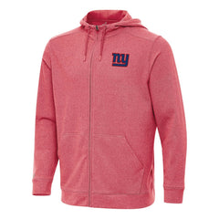 New York Giants Antigua Effortless Full-Zip Hoodie - Heather Red discount