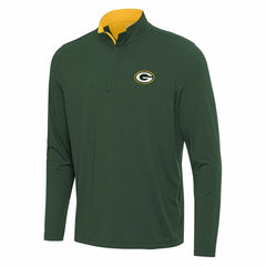 Green Bay Packers Antigua Content Quarter-Zip Pullover Top - Green/Gold sale