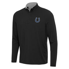 Indianapolis Colts Antigua Content Quarter-Zip Pullover Top - Black/Gray sale