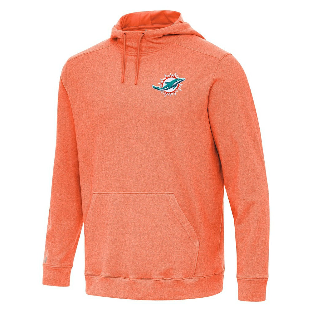 Miami Dolphins Antigua Cloud Pullover Hoodie - Heather Orange sale