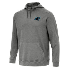 Carolina Panthers Antigua Cloud Pullover Hoodie - Heather Black discount