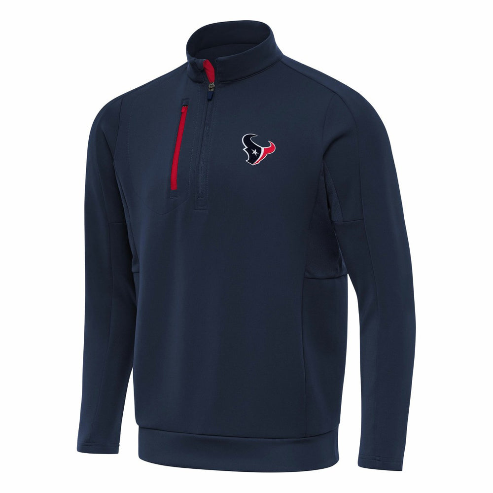 Houston Texans Antigua Generation Quarter-Zip Pullover Top - Navy online