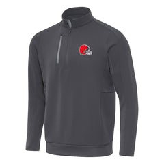 Cleveland Browns Antigua Generation Quarter-Zip Pullover Top - Pewter outlet