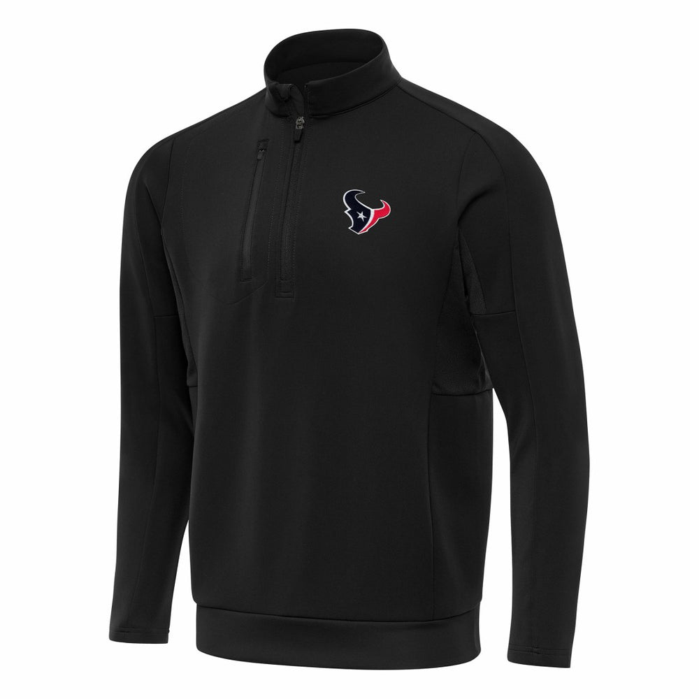 Houston Texans Antigua Generation Quarter-Zip Pullover Top - Black for sale