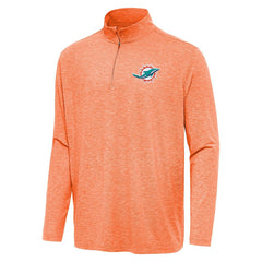 Miami Dolphins Antigua Hunk Quarter-Zip Jacket - Heather Orange outlet