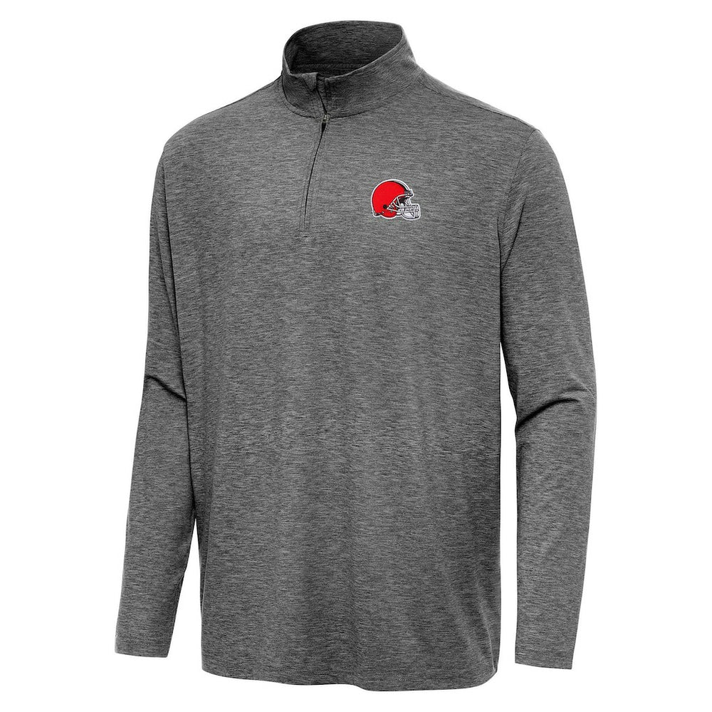 Cleveland Browns Antigua Hunk Quarter-Zip Jacket - Heather Black online