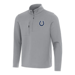 Indianapolis Colts Antigua Insider Quarter-Zip Pullover Top - Gray for sale
