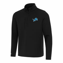 Detroit Lions Antigua Insider Quarter-Zip Pullover Top - Black sale