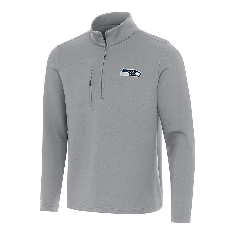 Seattle Seahawks Antigua Insider Quarter-Zip Pullover Top - Gray for sale