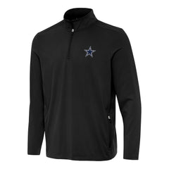 Dallas Cowboys Antigua Perilous Quarter-Zip Pullover Top - Black for sale
