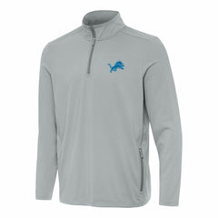 Detroit Lions Antigua Perilous Quarter-Zip Pullover Top - Gray for sale