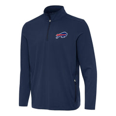 Buffalo Bills Antigua Perilous Quarter-Zip Pullover Top - Navy sale