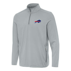 Buffalo Bills Antigua Perilous Quarter-Zip Pullover Top - Gray on sale