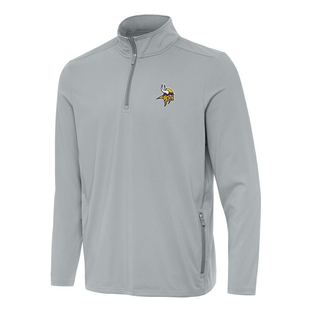 Minnesota Vikings Antigua Perilous Quarter-Zip Pullover Top - Gray outlet