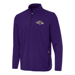 Baltimore Ravens Antigua Perilous Quarter-Zip Pullover Top - Purple for sale