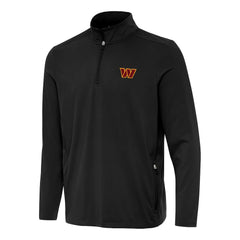 Washington Commanders Antigua Perilous Quarter-Zip Pullover Top - Black online