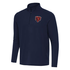 Chicago Bears Antigua Intent Quarter-Zip Pullover Top - Navy online