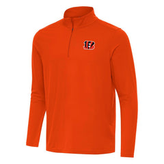 Cincinnati Bengals Antigua Intent Quarter-Zip Pullover Top - Orange for sale