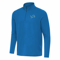 Detroit Lions Antigua Intent Quarter-Zip Pullover Top - Blue discount