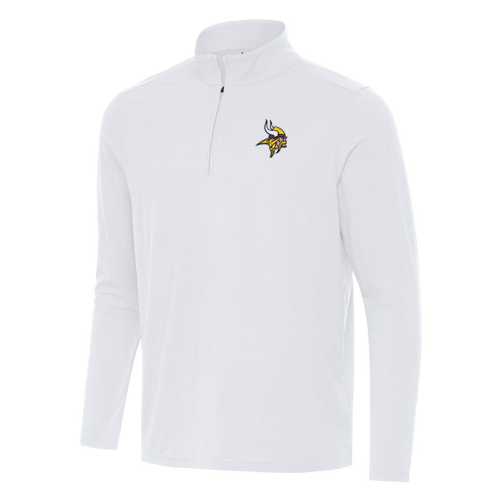 Minnesota Vikings Antigua Intent Quarter-Zip Pullover Top - White discount