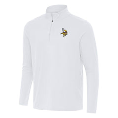 Minnesota Vikings Antigua Intent Quarter-Zip Pullover Top - White discount