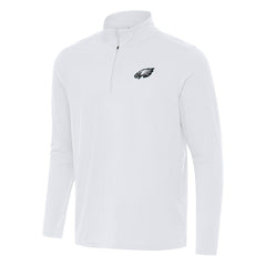 Philadelphia Eagles Antigua Intent Quarter-Zip Pullover Top - White online