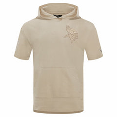 Minnesota Vikings Pro Standard Neutrals Capsule Short Sleeve Pullover Hoodie - Tan online