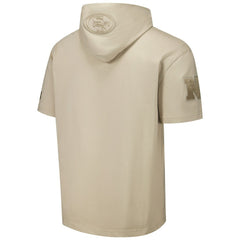 San Francisco 49ers Pro Standard Neutrals Capsule Short Sleeve Pullover Hoodie - Tan for sale