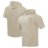 Tampa Bay Buccaneers Pro Standard Neutrals Capsule Short Sleeve Pullover Hoodie - Tan cheap