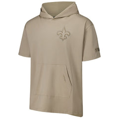 New Orleans Saints Pro Standard Neutrals Capsule Short Sleeve Pullover Hoodie - Tan outlet