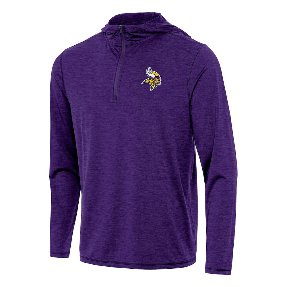 Minnesota Vikings Antigua Tidy Quarter-Zip Pullover Hoodie - Heather Purple outlet