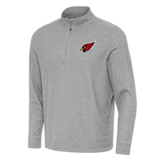 Arizona Cardinals Antigua Subtle Quarter-Zip Top - Heather Gray cheap