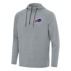 Buffalo Bills Antigua Spikes Quarter-Zip Pullover Hoodie - Heather Gray for sale