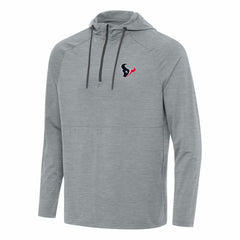 Houston Texans Antigua Spikes Quarter-Zip Pullover Hoodie - Heather Gray online