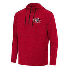 San Francisco 49ers Antigua Spikes Quarter-Zip Pullover Hoodie - Scarlet cheap