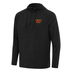 Washington Commanders Antigua Spikes Quarter-Zip Pullover Hoodie - Heather Black cheap