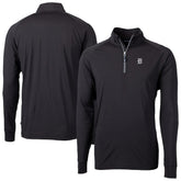 Detroit Tigers Cutter & Buck Adapt Eco Raglan Quarter-Zip Top - Black
