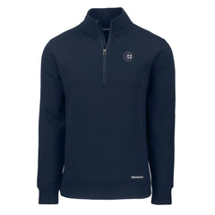 Chicago Cubs Cutter & Buck Roam Eco Quarter-Zip Jacket - Navy