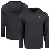 Los Angeles Angels Cutter & Buck Coastline Epic Comfort Eco Recycled Long Sleeve Hoodie T-Shirt - Black
