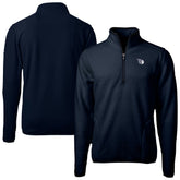 Cleveland Guardians Cutter & Buck Cascade Eco Fleece Quarter-Zip Jacket - Navy