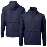 Boston Red Sox Cutter & Buck Charter Eco Recycled Anorak Half-Zip Hoodie Jacket - Navy
