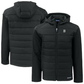 Detroit Tigers Cutter & Buck Evoke Hybrid Eco Softshell Recycled Full-Zip Jacket - Black