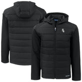 Chicago White Sox Cutter & Buck Evoke Hybrid Eco Softshell Recycled Full-Zip Jacket - Black