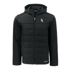 Chicago White Sox Cutter & Buck Evoke Hybrid Eco Softshell Recycled Full-Zip Jacket - Black